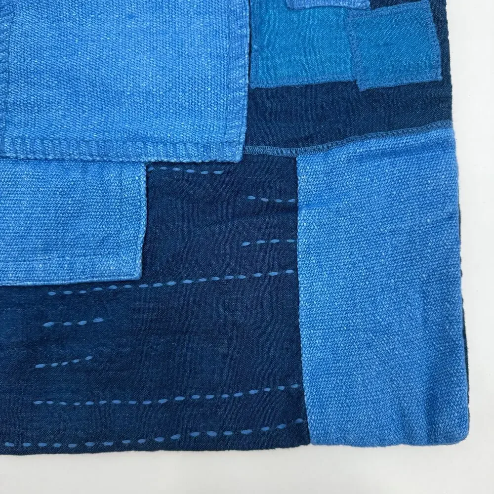 RALPH LAUREN Stover Throw Pillow Cover 16x24 Summer Blu Denim Jean NWT Linen